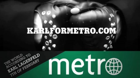 Karl Lagerfeld su Metro Fashion freepress o freepress fashion? Solo per un giorno, Karl Lagerfeld si reinventa direttore di una special issue di Metro