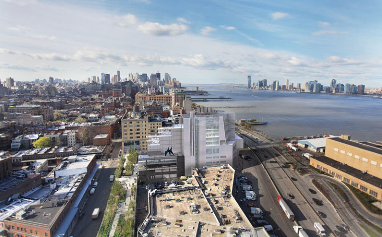 Whitney Museum il rendering A che punto è la costruzione del nuovo Whitney Museum a Meatpacking District? Ecco le foto del cantiere di Renzo Piano, che comincia a salire a Manhattan