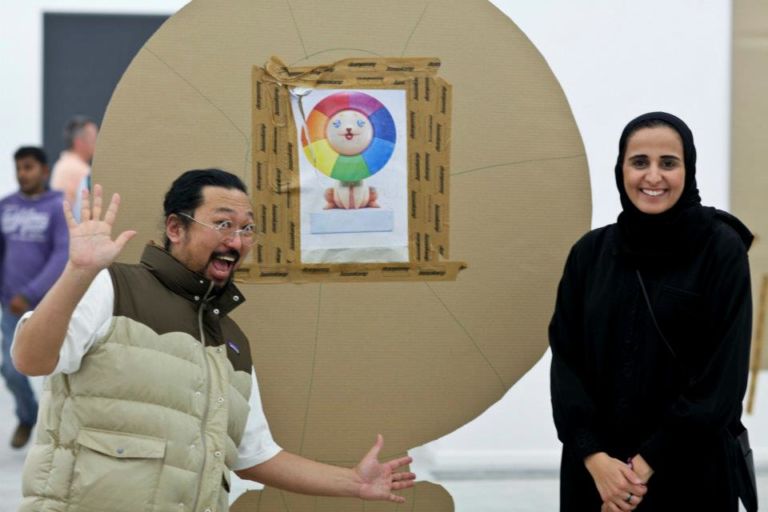 murakami4 Murakami webstar. L’artista giapponese inaugura una “gigantesca” personale in Qatar curata da Massimiliano Gioni. E per una volta il museo non fa il misterioso