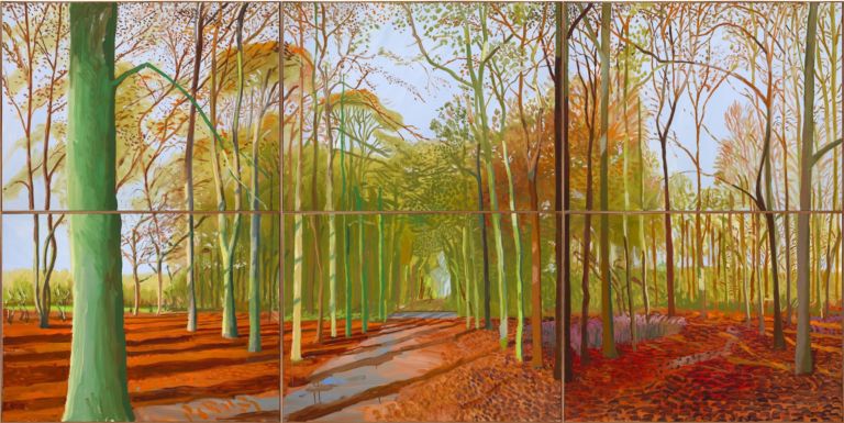 1.Woldgate Woods 21 23 and 29 November 2006 Oil on 6 canvases each 91x122 cm. Courtesy of the Artist Alla ricerca del più grande pittore inglese vivente