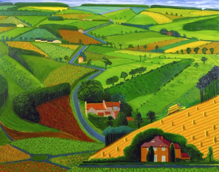 10.The Road across the Wolds 1997 Oil on canvas 122x152 cm. Courtesy Mrs. Margaret Silver Alla ricerca del più grande pittore inglese vivente