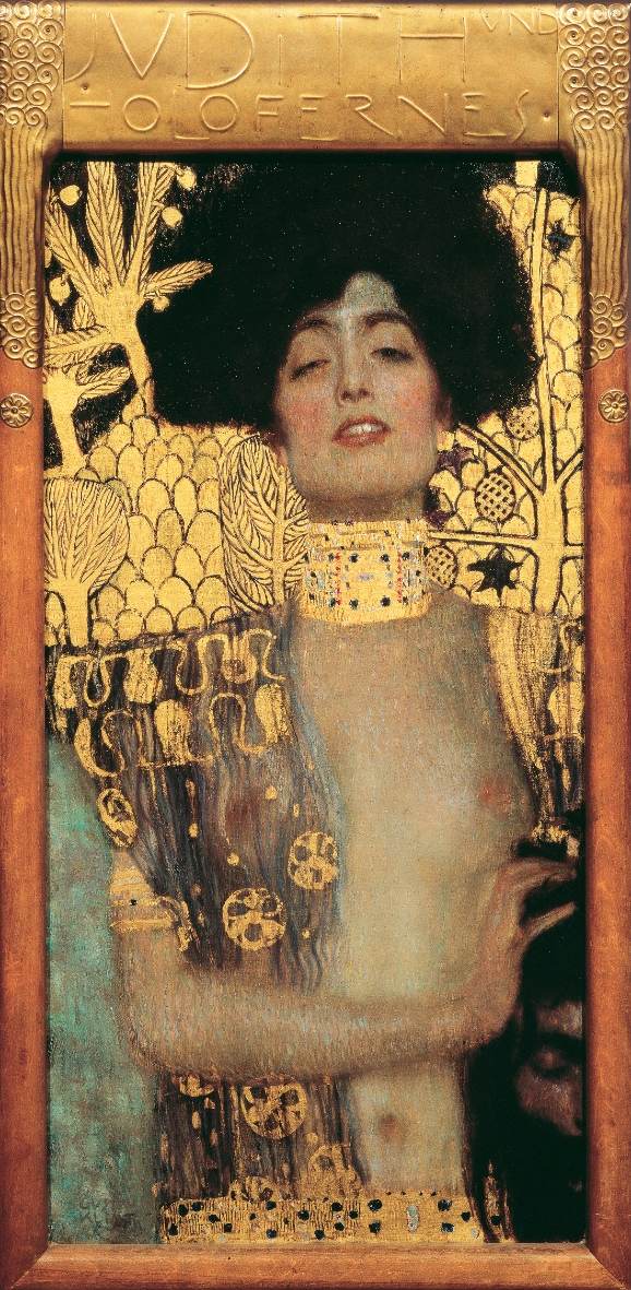 Gustav Klimt, Giuditta I, 1901, olio su tela, 84×42 cm. Österreichische Galerie Belvedere, Vienna