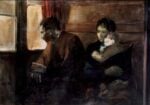 Alberto Sughi, Famiglia di emigranti, 1955