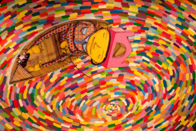 DSC01328 I gemelli street celebrano il Brasile a Los Angeles. Le nostre foto del super-show di Os Gemeos alla Prism Gallery: graffiti bros alla conquista dell’art world