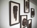 Daniele Pezzi Cerimonial masks 2011 papier mache and bark mask acrylic in frame ed. 1 courtesy the artist and Jarach Gallery Cinquant’anni di camp