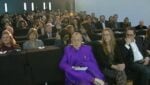 Luigi Ontani fra il pubblico del Maxxi Al Maxxi Vince Giorgio Andreotta Calò. Va al veneziano, in diretta internet, il Premio Italia Arte Contemporanea 2012