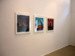 Milano galleria MarcoRossi allestimento . Il rosso e il blu. Passione e vanitas nell'opera di Michael Ajerman