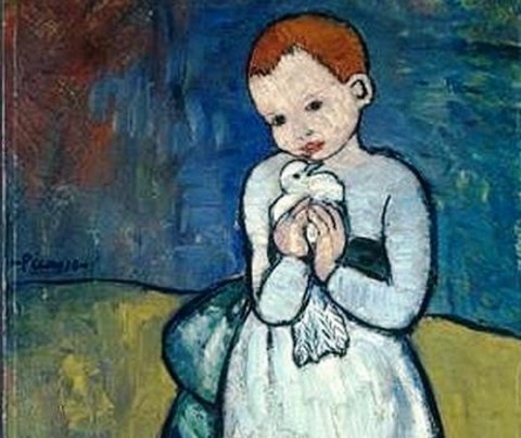 Pablo Picasso Nina con Paloma Paloma, pegno d’amor perduto. Rischia di andare all’asta l’opera giovanile di Picasso, dono di Samuel Courtauld all’amante Lady Christabel Aberconway