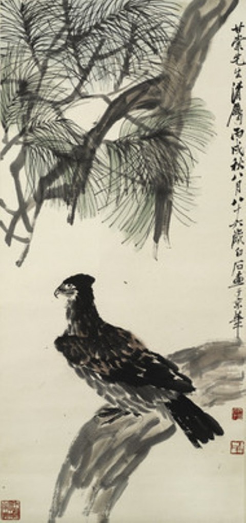 Qi Baishi Eagle Perching on the Pine Si torna a New York, stavolta a ritmo di martelletto. Sotheby’s, Bonhams e Christie’s promettono fuochi d’artificio per l’Asia Auctions Week