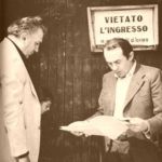 Tonino Guerra con Federico Fellini L’orizzonte alle nostre spalle. Addio a Tonino Guerra, anima di tanto grande cinema del Novecento