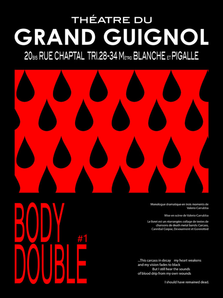 V. Carrubba Poster for Body Double 1 Le declinazioni di un sentimento