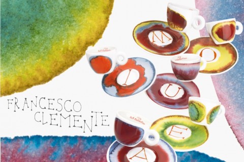 illy Art Collections Francesco Clemente Il nuovo giveaway targato Artribune? Fotografa il bar più creativo che conosci, puoi vincere un servizio di tazzine illy Art Collection firmato da Francesco Clemente