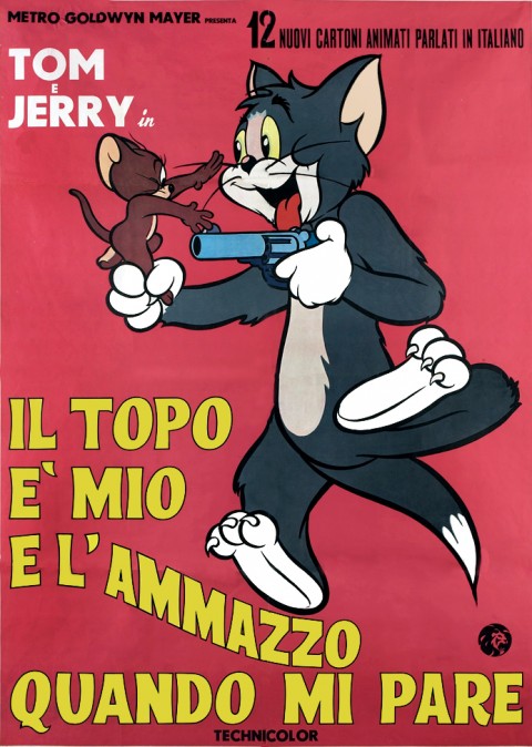 manifesto Tom Jerryil topo ä mio La mostra che fa le fusa
