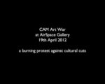 CAM Art War UK 1 L’avreste mai detto? L’incendiaria protesta antitagli del CAM di Casoria si internazionalizza. Da Stoke-on-Trent il video del rogo solidale e catartico: è la CAM Art War inglese