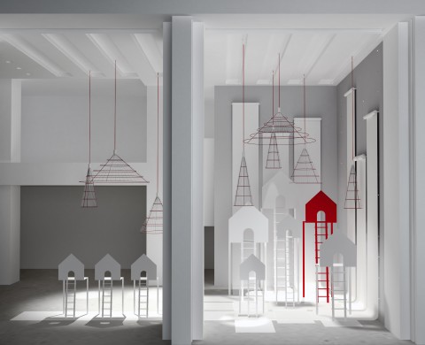 Gumdesign Saloni Updates: Gumdesign reinventa Max Mara. Nuovo allestimento per lo showroom milanese, disegnando spazi fragili dall’anima sensibile