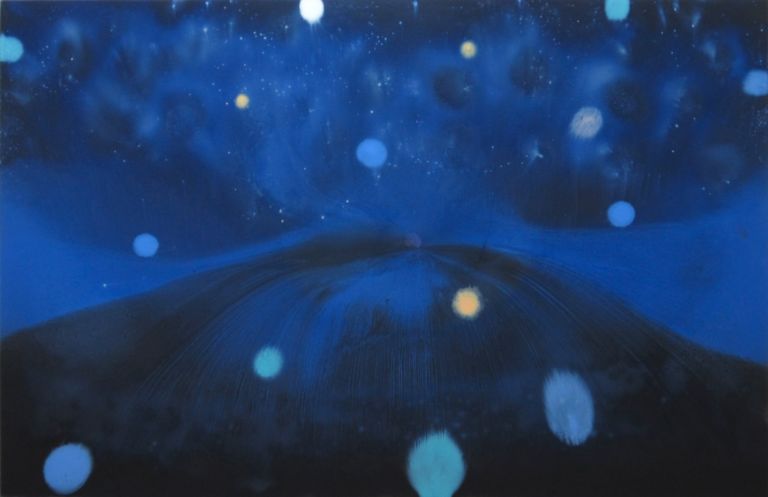 Luca Padroni Senza titolo 130x200cm olio su tela 2011 Sotto un cielo privato