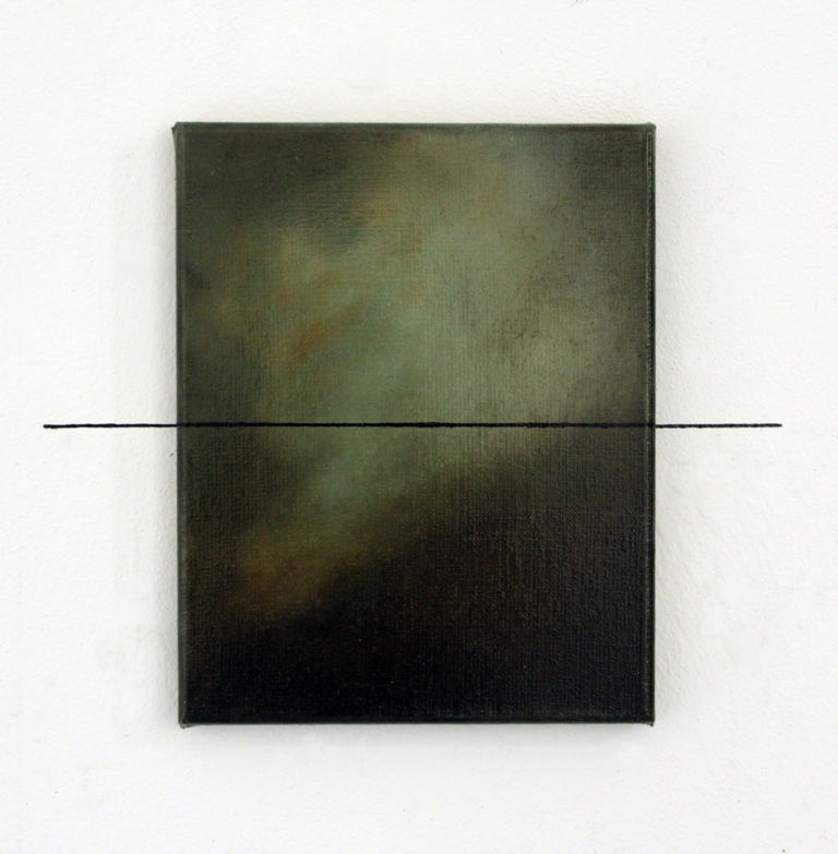 Waypoint 2011 Oil on canvas 29 x 23 cm Dipingere il sublime