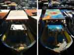 before after4 Galleggiante, en plein air, sociale e comunitario. Il progetto FlutuArte reinventa un angolo di Rio de Janeiro. Dalla terra ferma all’acqua: nuovi spazi per i murales
