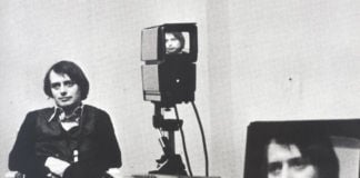 Luciano Giaccari (Studio 970 2) - Set riprese video Luciano Fabro - 1972, still da video