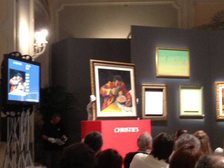 Christie’s Milano 6 Missione compiuta. Anche Christie’s tiene alto il livello di Arte Moderna e Contemporanea sulla piazza milanese, con un Burri da record per l’Italia