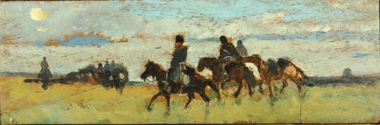 Giovanni Fattori Pattuglia di cavalleria in marcia Fondazioni bancarie da elogiare. Il martoriato Abruzzo festeggia il nuovo Museo Palazzo de’ Mayo, ed a pagare tutto è la Fondazione Carichieti