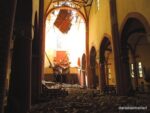Il Duomo di Mirandola dopo il sisma foto twitter Ancora terremoto. L'Emilia in frantumi