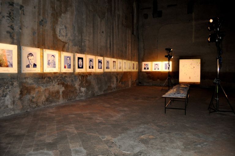 Installation View Global Education Ex Chiesa S.Matteo Hitler, Lukashenko, Stalin, Mao? Li chiudo tutti in chiesa. A Lucca la nuova tappa della Global Education di Giuseppe Stampone, ecco la fotogallery…