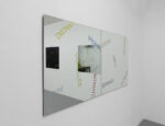 Robert Barry Mirror Diptych with multicolored words 2011 due quadrati 100x100 cm ciascuno Arte come idea di un'idea