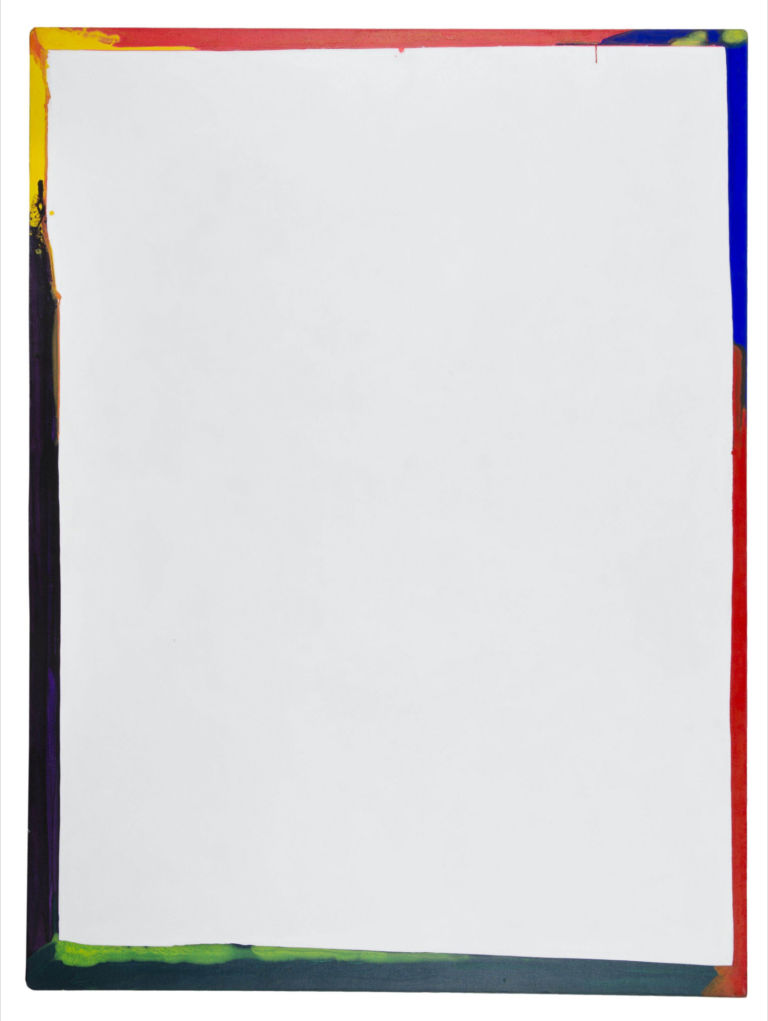 1967 Senza Titolo etching painting acrilico su tela cm. 240x180 Tutti i colori del bianco