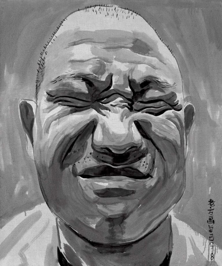 20 Fang Lijun Portraits Fang Lijun Sopra le nuvole con Fang Lijun