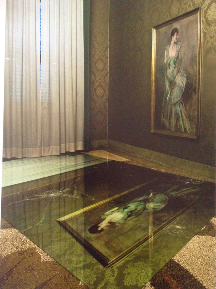 Mustafa Sabbagh - Memorie Liquide - veduta della mostra presso il Museo Giovanni Boldini, Ferrara 2012