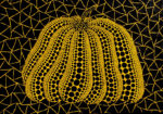Yayoi Kusama Pumpkin 2000 15.8 x 22.7 cm acrylic on canvas La febbre dei pois. Yayoi Kusama stilista per Louis Vuitton. Quando sandali, minigonne e trench diventano opere d’arte. Look per art lovers, con il vizio del fashion. Ecco le foto