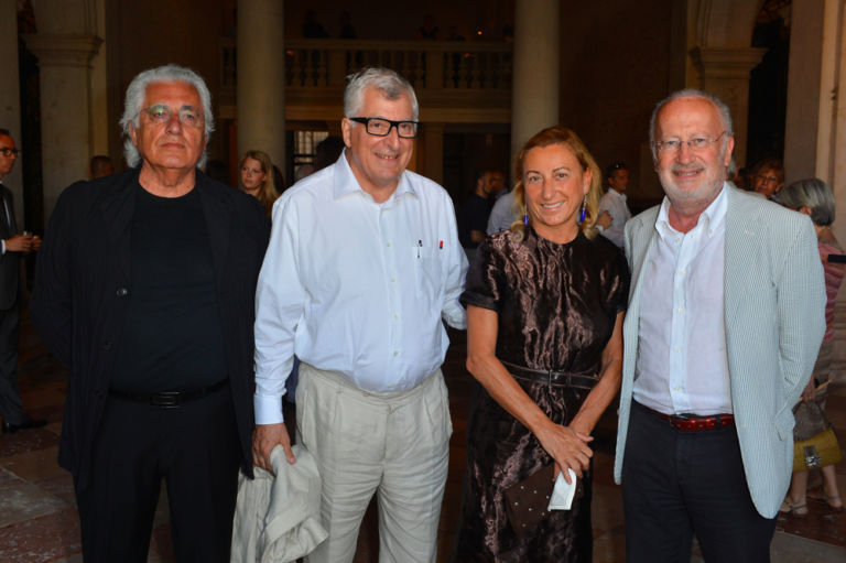 Germano Celant, Patrizio Bertelli, Miuccia Prada e GiorgioOrsoni