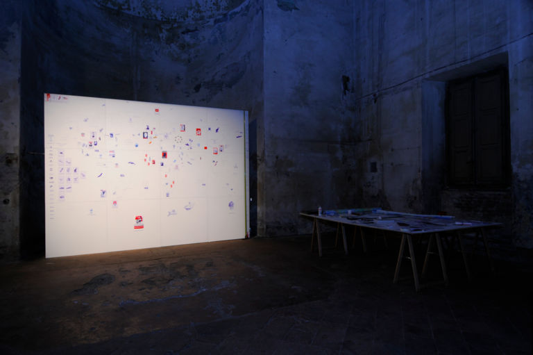 Giuseppe Stampone Global Education 2012 installation view Ex Chiesa di S.Matteo Stampone l’educatore