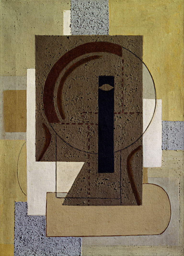 Willi Baumeister Figura inclinata 1920 Olio su cartone Stoccarda Archiv Baumeister im Kunstmuseum Stuttgart Mart, il catalogo è questo. Trasferta milanese, a Villa Necchi Campiglio, per presentare il futuro del museo: con Lea Vergine a intrecciare arte e letteratura