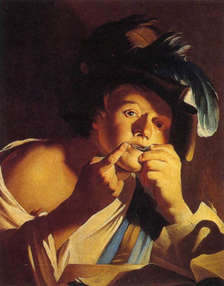 dirck van baburen man playing a jews harp 1621 Marranzano Rhapsody. Un viaggio (sonoro) in Siberia