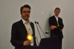 2.Olafur Eliasson e il Direttore Tate Nicholas Serota. ph MCGiusti Notte al museo. Con Eliasson alla Tate Modern