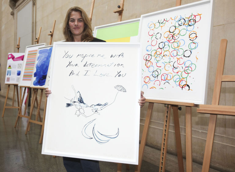 3 Tracey Emin Il meglio dell'arte contemporanea britannica, al servizio dello sport. I poster di Olimpiadi e Paralimpiadi? Li disegnano Martin Creed, Tracey Emin, Gary Hume