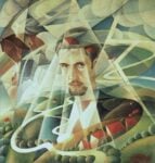 Alessandro Bruschetti Aereo autoritratto 1933 olio su tavola cm 77x73 Un futurista da (ri)scoprire