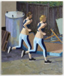 Benjamin Senior Two Runners 2010 Egg Tempera on Cotton on Board 60cm by 50cm The Bathers