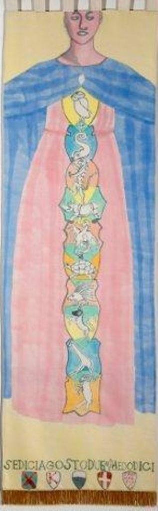 Fischi per Francesco Clemente. Ecco la foto del Palio che verrà conteso da dieci contrade il 16 agosto. Peccato che ai senesi non sia piaciuto granché