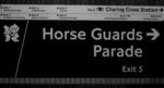 gigantesca affissione horse guards parade. stazione Charing Cross foto Martina Federico Il fascino dell’urban backstage. Anche alle Olimpiadi: live from UK un reportage fotografico sulla Londra che trasfigura per l’evento