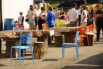 taibon Blocco inaugurazione il nuovo bar del Blocco esterno foto giacomo de donaÌ€ Opening sulle Dolomiti, nella luce brillante d'agosto. Sei mostre, tanti curatori, tantissimi artisti. Vi raccontiamo tutto, con foto e video dal Blocco di Taibon