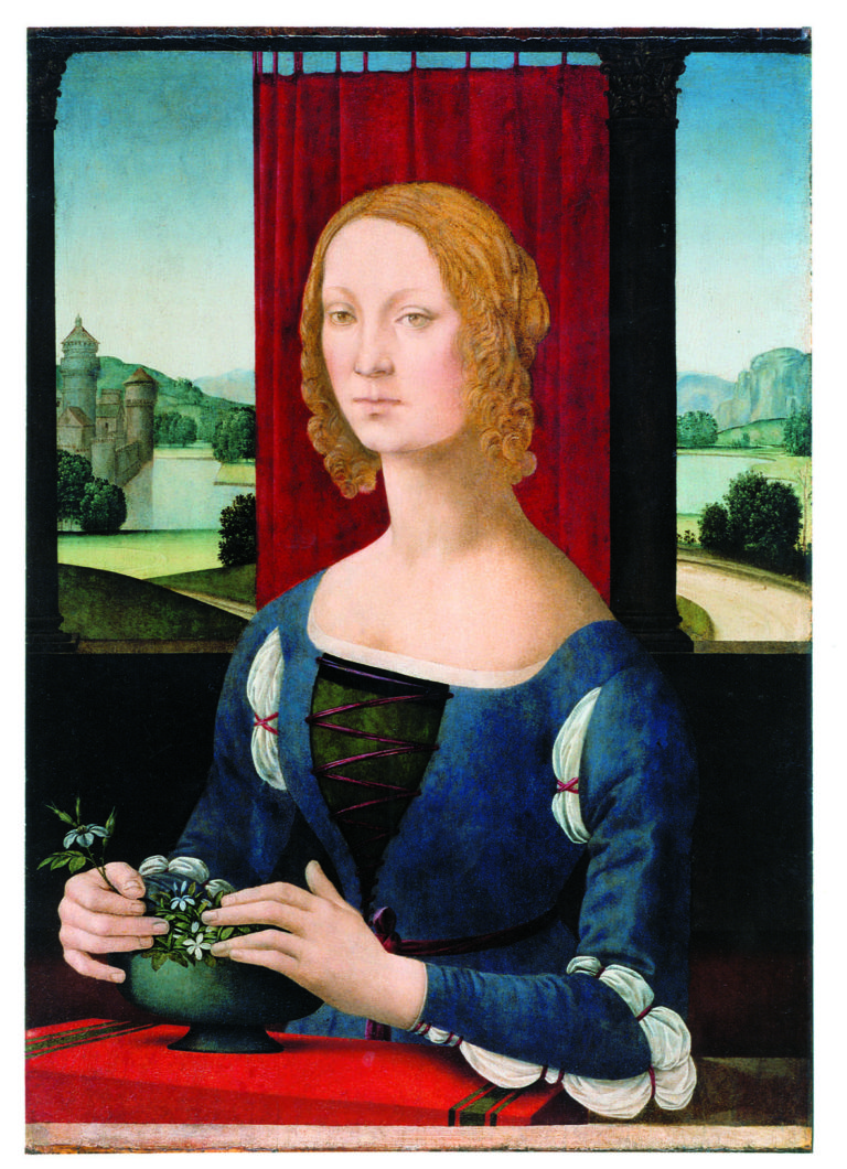 Lorenzo di Credi Ritratto di giovane donna o Dama dei gelsomini L'arte vista dalla finestra. Sul lago di Lugano