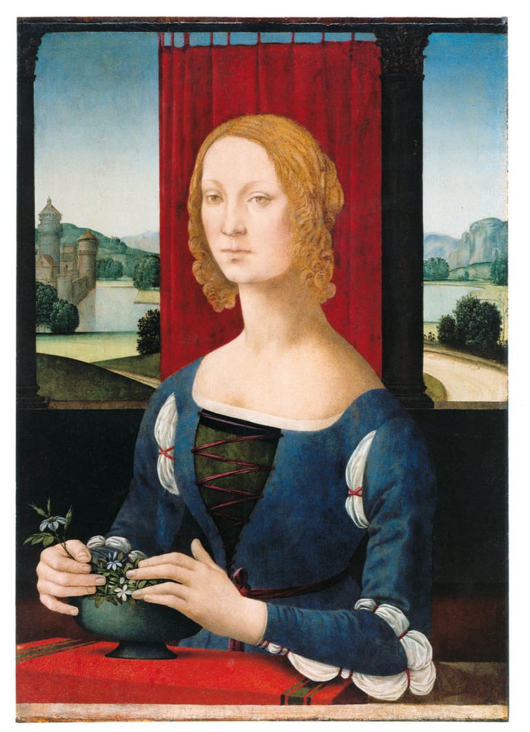 Lorenzo di Credi Ritratto di giovane donna o Dama dei gelsomini L'arte vista dalla finestra. Sul lago di Lugano