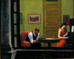 Stanza a New York 1932 Courtesy Sheidon Museum of art Hopper, fra Spagna e Francia