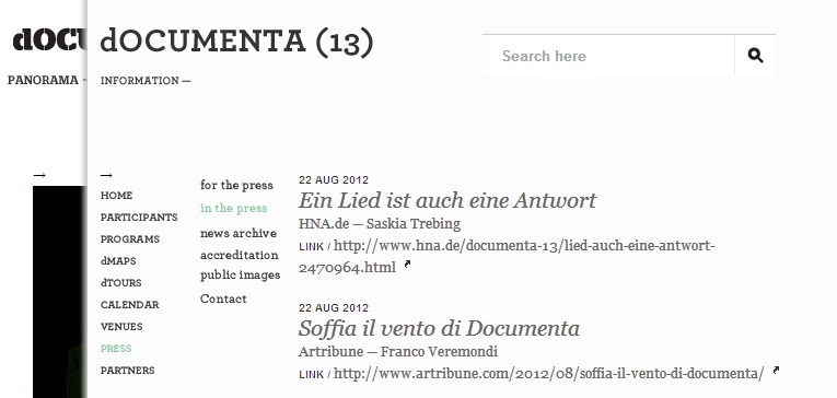 Dietro le quinte di documenta. Nella rassegna stampa di Kassel compaiono solo 4 articoli italiani: uno di Abitare, uno di Domus e… due di Artribune