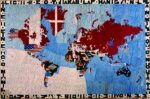 Alighiero Boetti Mappamondo 1984 1984 Video internazionali, scienza, fotografia sociale, Premio Lorenzo Bonaldi. La GAMeC a Bergamo risponde ai tempi di crisi aumentando l’offerta: piccolo tour fotografico nella gallery