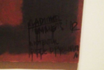 Il messaggio verniciato sulla tela di Rothko Art Digest: Rothko, ma che bel Ready Made. Ai Weiwei preso per il portafogli. Più lusso, meno libri, Pinault vende FNAC e La Redoute