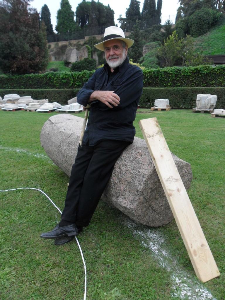 Michelangelo Pistoletto alle Terme di Caracalla Dalla moda milanese all’antichità imperiale. Transfert vertiginoso per Il Terzo Paradiso di Pistoletto, che approda a Roma alle Terme di Caracalla: ecco le foto esclusive del backstage con Michelangelo a lavoro